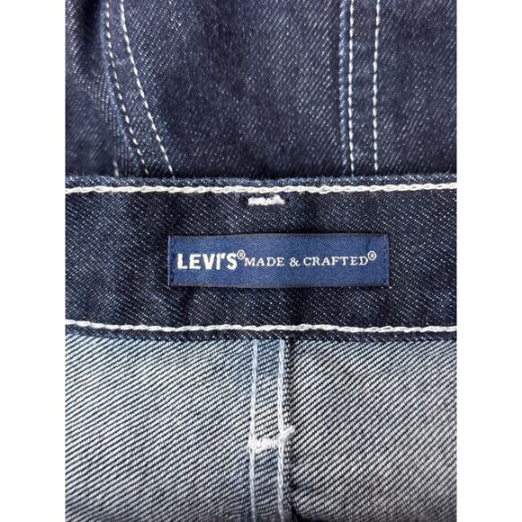 Levis Made & Crafted Jeans 30 Womens Column Pleated Dark Wash Denim - Picture 6 of 8